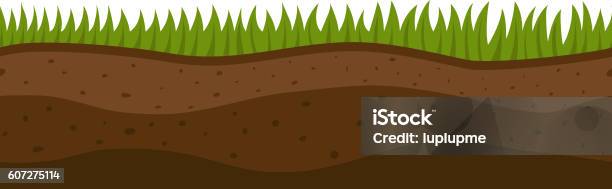 Ground Slices Vector Stock Illustration - Download Image Now - Dirt, Origins, Root