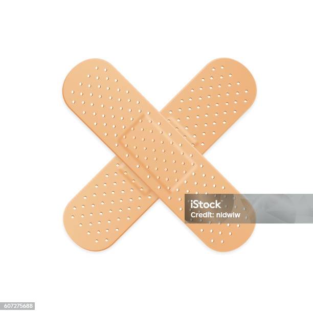 Aid Band Plaster Strip Medical Patch Vector Stock Illustration - Download  Image Now - Adhesive Bandage, Assistance, Audio Cassette - iStock