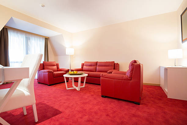 istock Interior of a modern hotel suite 607277746