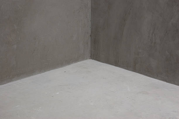 istock Concrete Corner Grey walls Abstract background geometric shadow 607284464