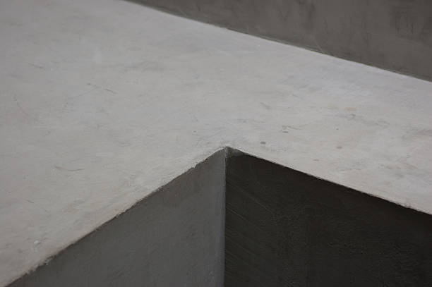 istock Concrete Corner Grey walls Abstract background geometric shadow 607284910