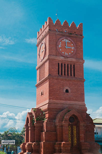 istock Clock tower at Kamphaeng Phet province, Thailand 607290346