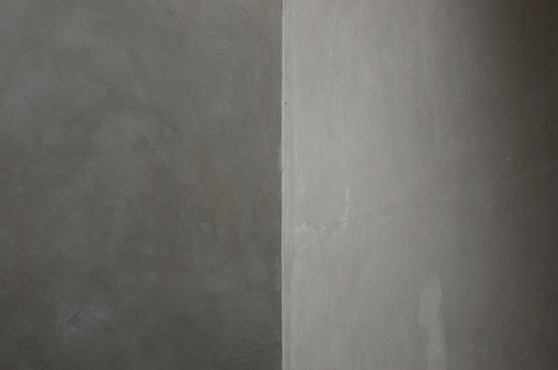Concrete Corner Grey walls Abstract background geometric shadow