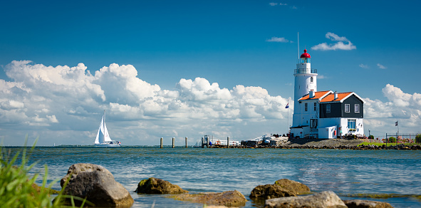 Horse Marken lighthouse, Netherlands.