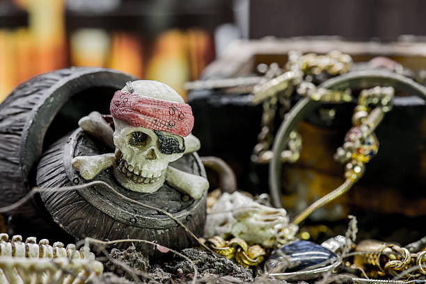 istock pirate and treasure, Columbus Day 607299284