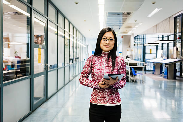 istock Female chinese engineer portrait 607459278