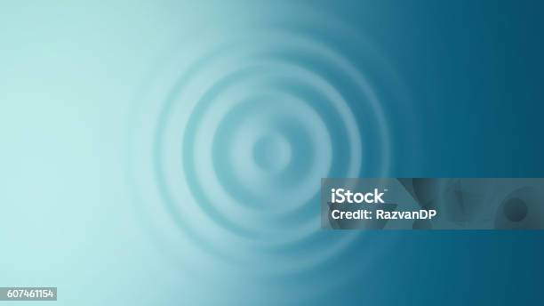 Ripple Top View Stock Photo - Download Image Now - Water, Rippled, Circle