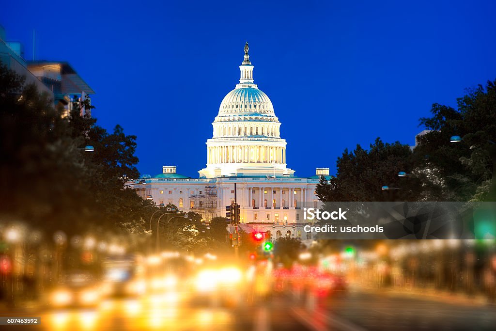 United States Capitol Building Washington DC Stock Photo