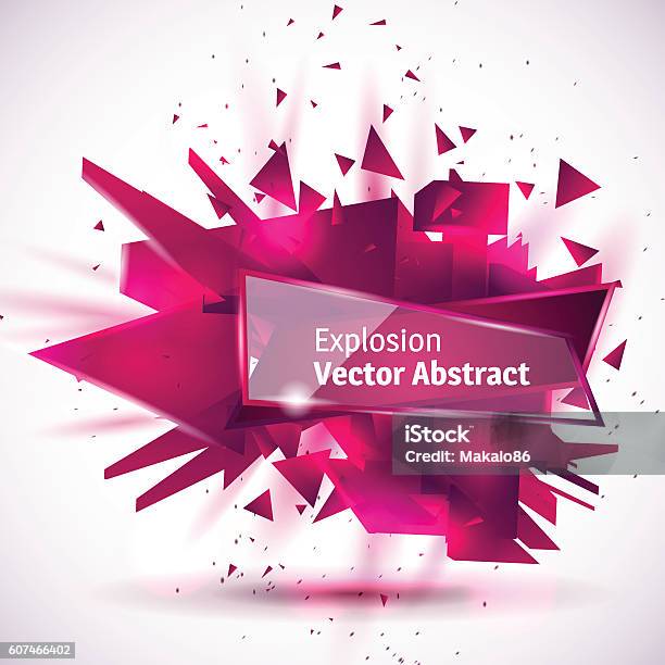 Exploding Abstract Decals Vector Illustration Of An Abstract Explosion Stock Illustration ...