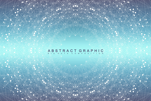 Geometric abstract background communication. Vector illustration.