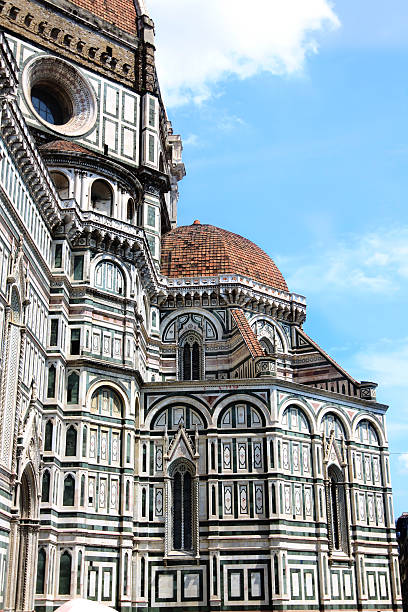 Domes of Cathedral Santa Maria del Fiore, Florence, Italy stock photo