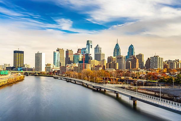 istock Philadelphia skyline and Schuylkill river, USA. 607469622