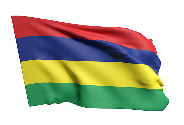istock Republic of Mauritius flag waving 607471248