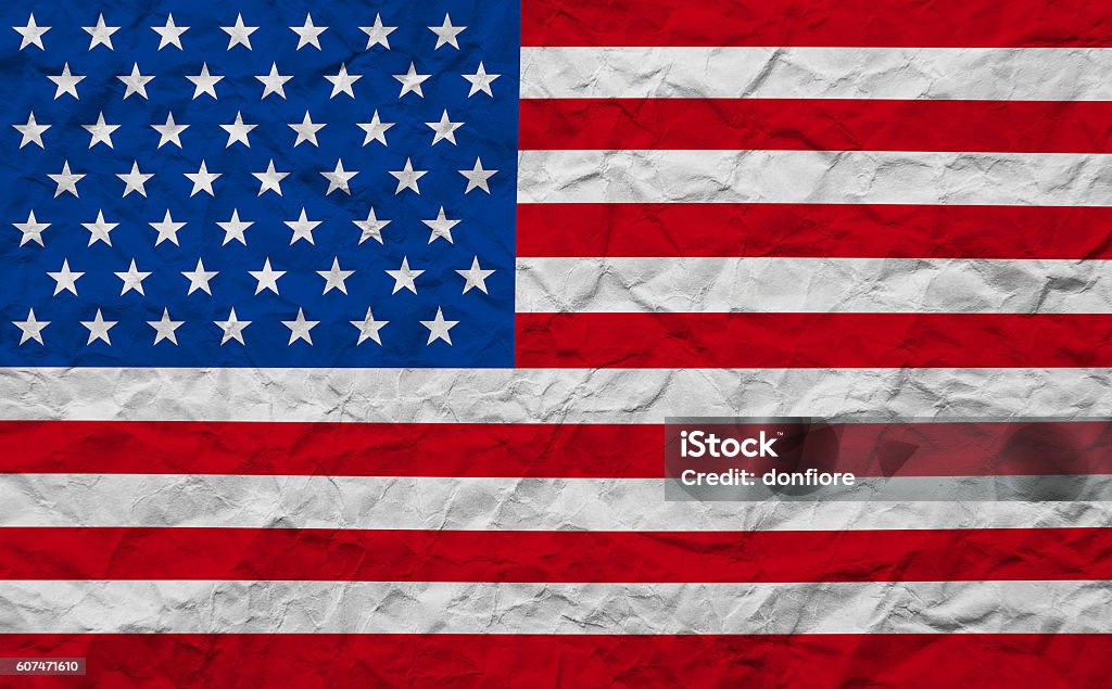 grunge paper American USA flag closeup of grunge paper American USA flag, united states of america American Flag Stock Photo