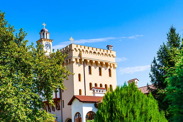 istock St. George monastery in Hadjidimovo, Bulgaria 607472646