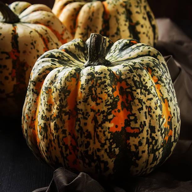 istock Halloween symbol. Ripe pumpkins from the farm 607473696