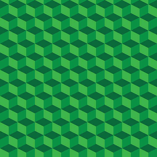 illustrations, cliparts, dessins animés et icônes de arrière-plan de motifs de cubes géométriques transparents verts. vecteur - geometric shape block cube backgrounds
