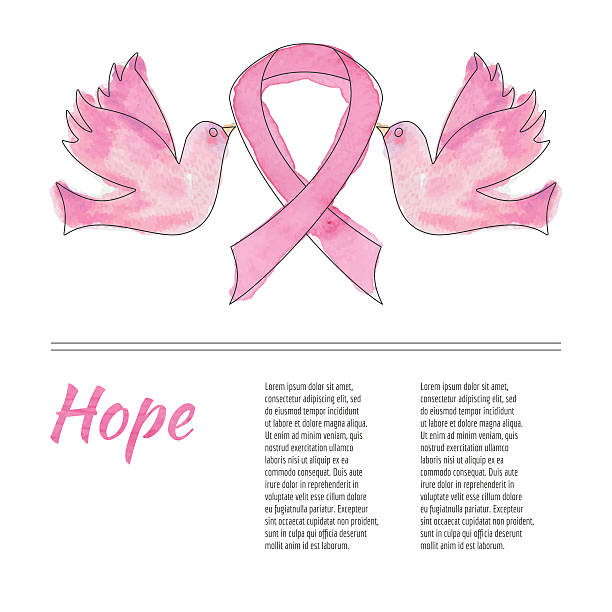 rak piersi świadomości miesiąc tle  - beast cancer awareness month stock illustrations