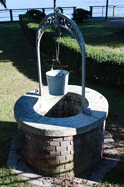 istock Old water wells, Piedmont Italy 607475732