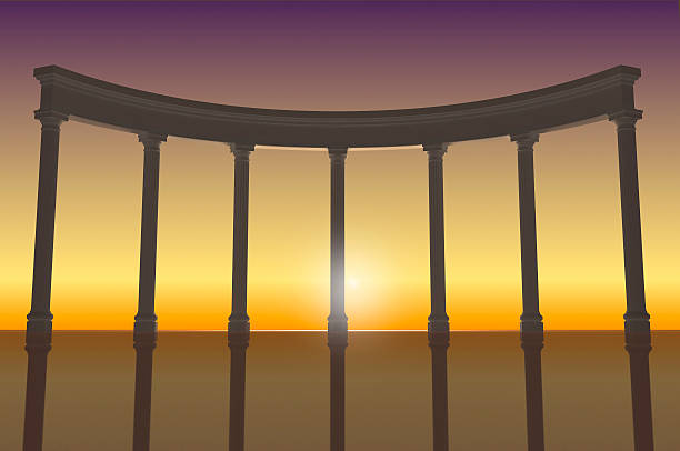 istock Illustration of the colonnade 2 607478354