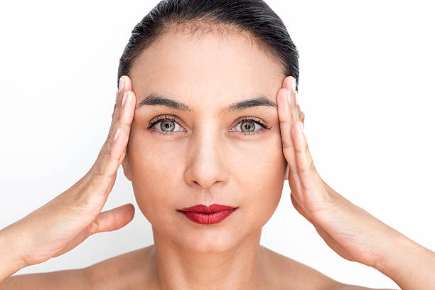 istock Close-up Of Woman's Face 607481764