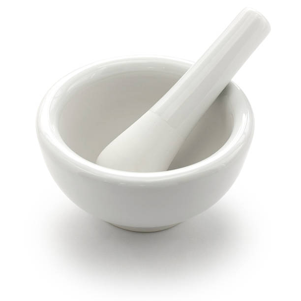 istock white porcelain mortar and pestle set 607483826
