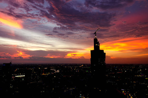 istock Evening light in city in Bangkok, Thailand. 607484796