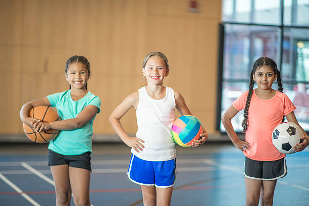 istock Young Athletic Girls 607485828