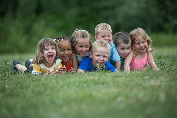 istock Preschoolers Laughing Together 607486102