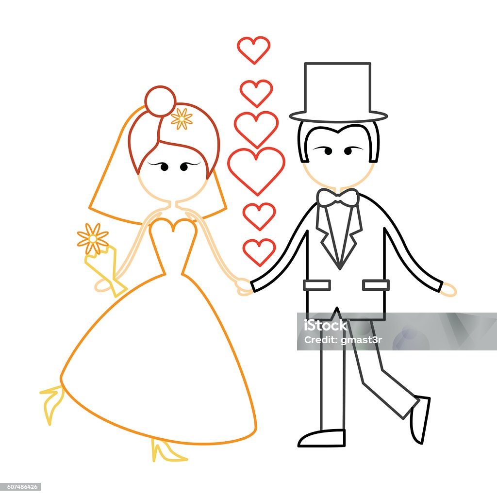 Ilustración de Dibujos Animados Matrimonio Pareja Prometido Y Novia Usan  Vestido De Novia Sosteniendo y más Vectores Libres de Derechos de Agarrar -  iStock