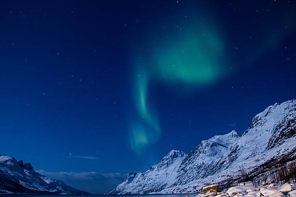 istock Northern lights at Ersfjordbotn, Norway 607486866