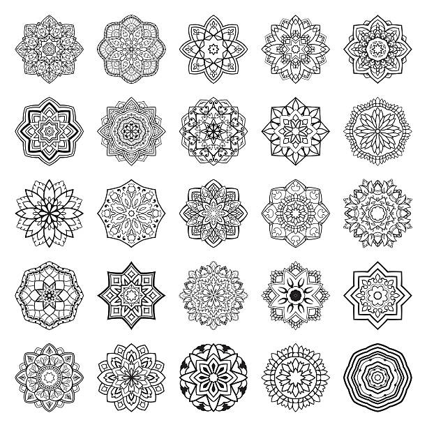 Set of mandalas. vector art illustration