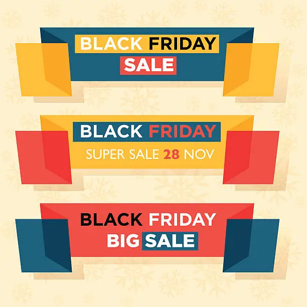 Vector illustration of Black Friday Super Sale concept.