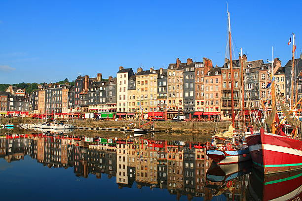 istock Old Honfleur Basin, France 607499526