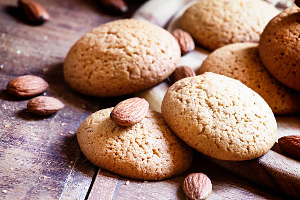 Homemade almond cookies