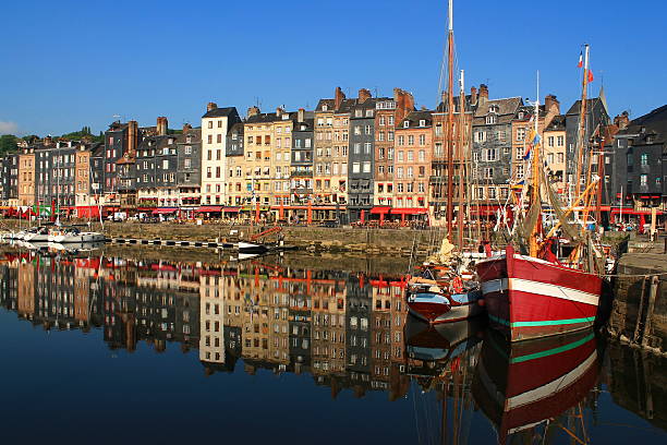 istock Old Honfleur Basin, France 607500394