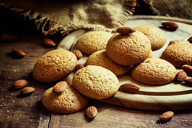istock Homemade almond cookies 607500414