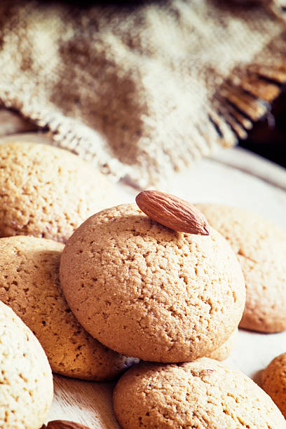 istock Homemade almond cookies 607500486