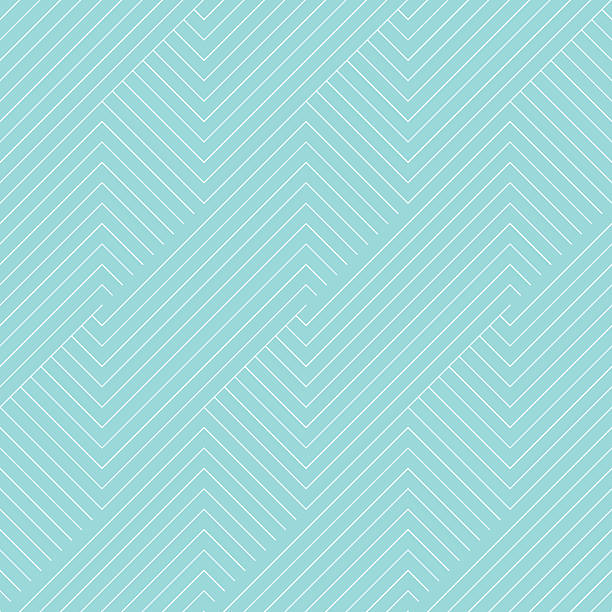 쉐브론 스트라이프 패턴 매끄러운 녹색 아쿠아와 흰색 색상. - wallpaper pattern seamless pattern geometric shape stock illustrations