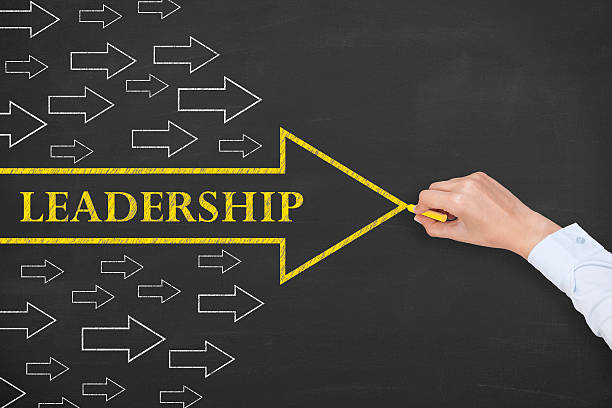 istock Business Man Drawing Leadership Concept on Chalkboard 607502772