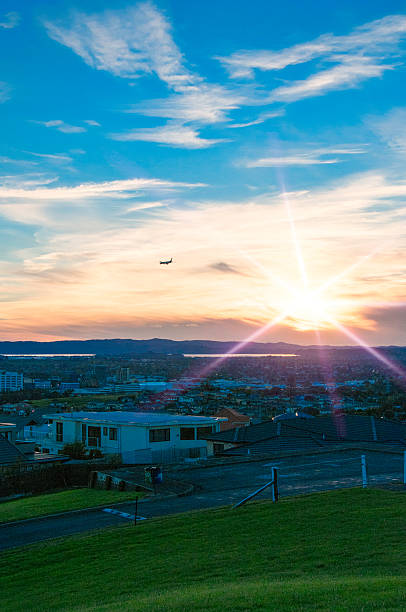 istock Manukau airport with flare 607504542