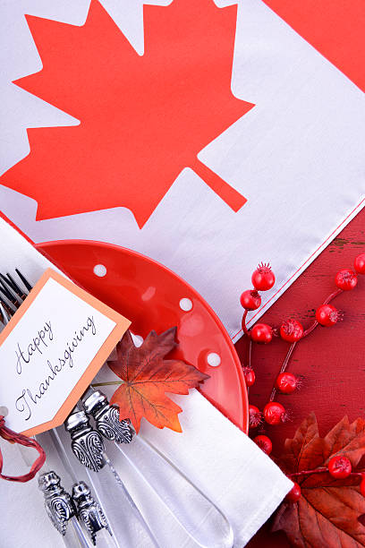 istock Red and White theme Thanksgiving Background. 607504970