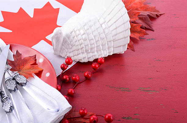Red and White theme Thanksgiving Background.