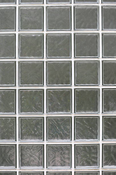 istock glass block of wall surface interior. 607506592