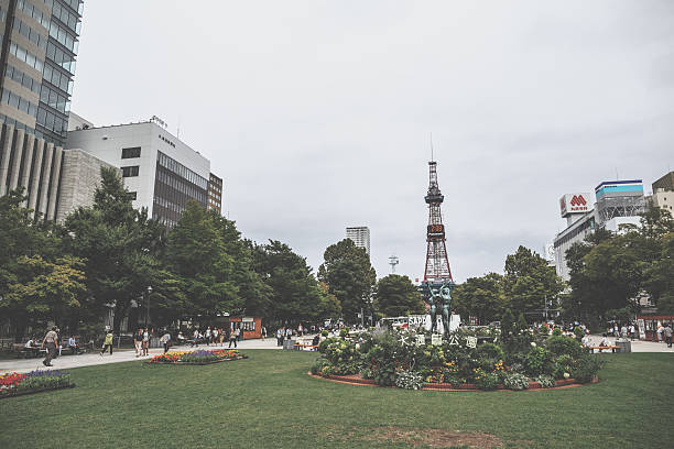 istock Sapporo, Japan -  9 September 2016 - Television tower 607509312