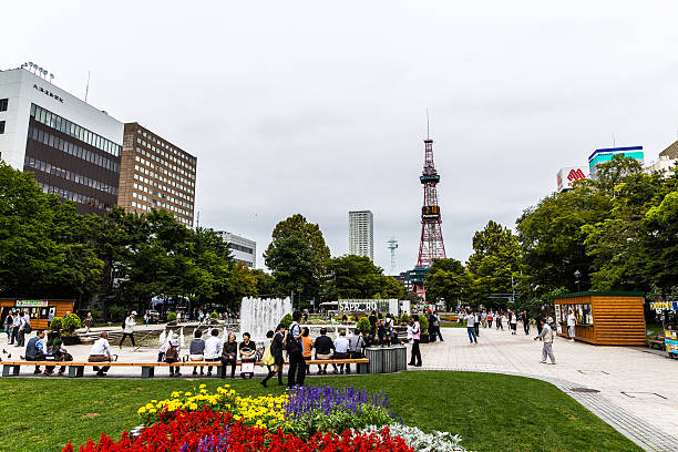 istock Sapporo, Japan -  9 September 2016 - Television tower 607509590
