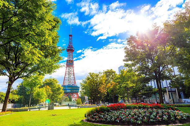 istock Sapporo, Japan -  9 September 2016 - Television tower 607510224