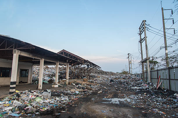 istock Landfill in city,Thailand 607587112