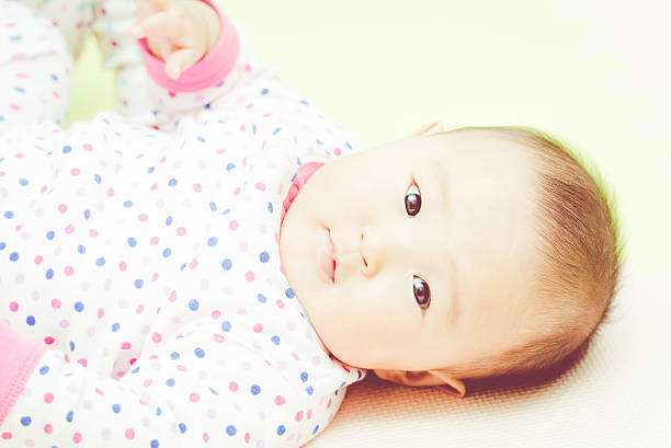istock Cute baby.Japanese Asian 607588864