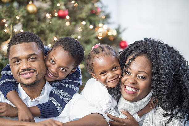 istock Christmas Family Portrait 607597932